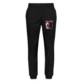Is it techno? Humor Techno Rave Hard Techno - Stanley/Stella Mover Unisex Organic Jogging Trousers - black - Front - Marisol (170cm) & Nik (191cm)