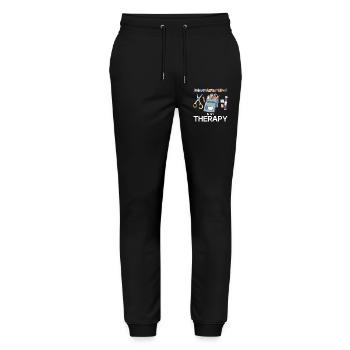 Scrapbooking is therapy - Stanley/Stella Mover Unisex Organic Jogging Trousers - black - Front - Marisol (170cm) & Nik (191cm)