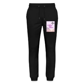 Für mehr Cross Sunrise gerufen - Stanley/Stella Unisex Bio Jogginghose Mover  - Schwarz - Vorne - Marisol (170cm) & Nik (191cm)