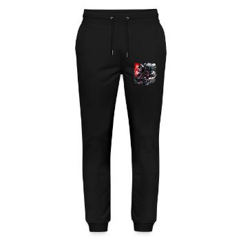 Oni Mask Fearless Spirit - Stanley/Stella Mover Unisex Organic Jogging Trousers - black - Front - Marisol (170cm) & Nik (191cm)
