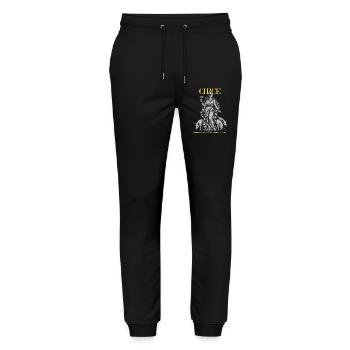 Circe - Goddess of Magic and Witchcraft - Stanley/Stella Mover Unisex Organic Jogging Trousers - black - Front - Marisol (170cm) & Nik (191cm)