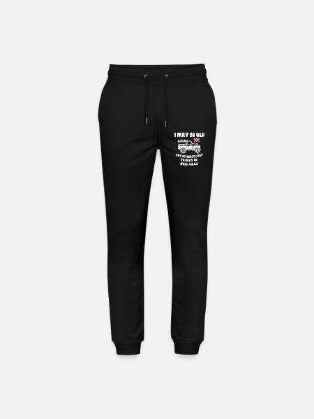 I_Got_to_Play_4x4 - Stanley/Stella Mover Unisex Organic Jogging Trousers - black