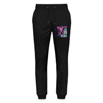 Pastel Goth Soft Goth Gaming Gamer - Stanley/Stella Unisex Bio Jogginghose Mover  - Schwarz - Vorne - Marisol (170cm) & Nik (191cm)
