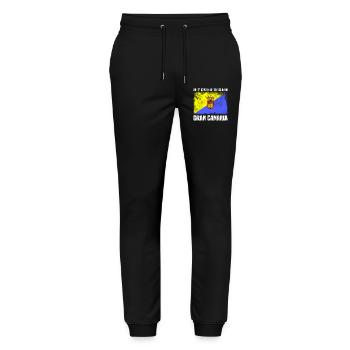 Inseltrip Gran Canaria - Stanley/Stella Unisex Bio Jogginghose Mover  - Schwarz - Vorne - Marisol (170cm) & Nik (191cm)
