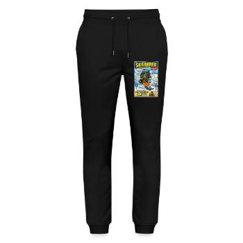 Der Skifahrer – nur noch eine Abfahrt - Stanley/Stella Unisex Bio Jogginghose Mover  - Schwarz - Vorne - Marisol (170cm) & Nik (191cm)
