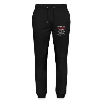 Elektriker Gehirn Beruf Humor - Stanley/Stella Unisex Bio Jogginghose Mover  - Schwarz - Vorne - Marisol (170cm) & Nik (191cm)