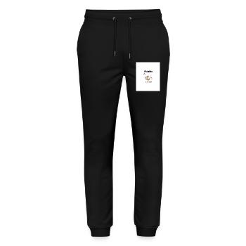 Putzfee  - Stanley/Stella Unisex Bio Jogginghose Mover  - Schwarz - Vorne - Marisol (170cm) & Nik (191cm)