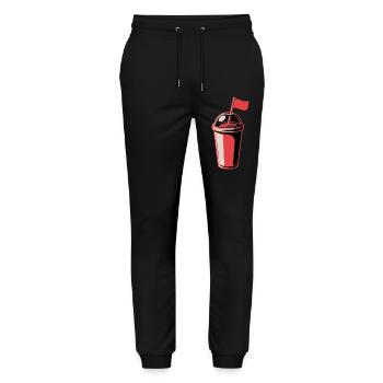 Red Flag Becher - Stanley/Stella Unisex Bio Jogginghose Mover  - Schwarz - Vorne - Marisol (170cm) & Nik (191cm)