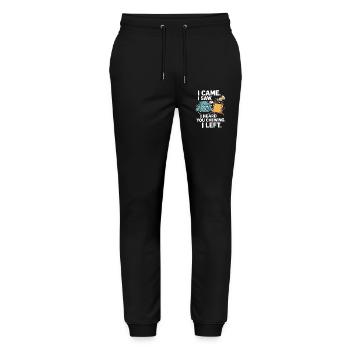 Kaugeräusche Chewing Essgeräusche Schmatzen Kauen - Stanley/Stella Unisex Bio Jogginghose Mover  - Schwarz - Vorne - Marisol (170cm) & Nik (191cm)