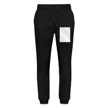 Creativity-Time - Stanley/Stella Unisex Bio Jogginghose Mover  - Schwarz - Vorne - Marisol (170cm) & Nik (191cm)