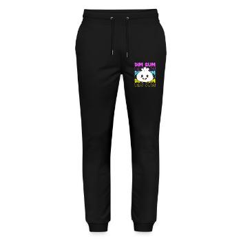 Dim Sum - Stanley/Stella Unisex Bio Jogginghose Mover  - Schwarz - Vorne - Marisol (170cm) & Nik (191cm)