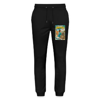 SternzeichenJungfrau - Ordnung trifft Urlaubshumor - Stanley/Stella Unisex Bio Jogginghose Mover  - Schwarz - Vorne - Marisol (170cm) & Nik (191cm)
