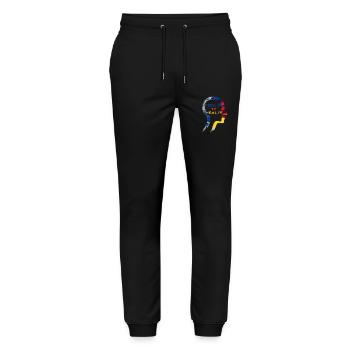 Feel It to Heal It ACT Therapy - Stanley/Stella Mover Unisex Organic Jogging Trousers - black - Front - Marisol (170cm) & Nik (191cm)