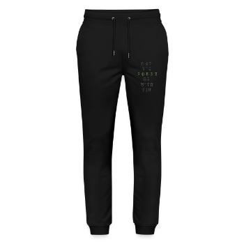 May the Forst be with you - (centered) - Stanley/Stella Mover Unisex Organic Jogging Trousers - black - Front - Marisol (170cm) & Nik (191cm)