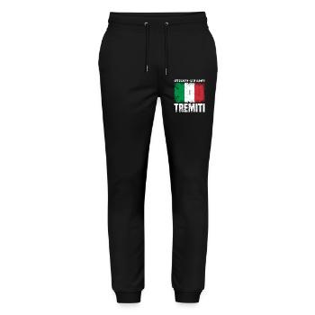 Coordonnées Tremiti - Pantalon de jogging bio MOVER Stanley/Stella unisexe - noir - Devant - Marisol (170cm) & Nik (191cm)