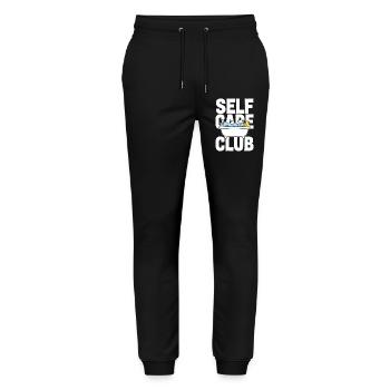 Self Care Club mit Schaumbad und Ente - Stanley/Stella Unisex Bio Jogginghose Mover  - Schwarz - Vorne - Marisol (170cm) & Nik (191cm)