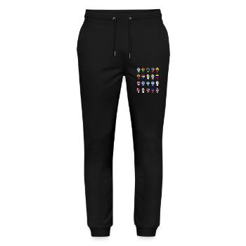 Latin American Resistance  - Stanley/Stella Mover Unisex Organic Jogging Trousers - black - Front - Marisol (170cm) & Nik (191cm)