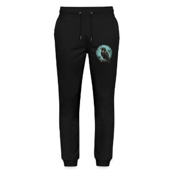 Rabe Raben - Stanley/Stella Unisex Bio Jogginghose Mover  - Schwarz - Vorne - Marisol (170cm) & Nik (191cm)