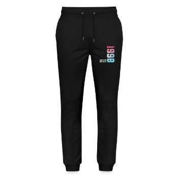 28th Birthday Limited Edition 1998 Vintage 1998 - Stanley/Stella Mover Unisex Organic Jogging Trousers - black - Front - Marisol (170cm) & Nik (191cm)