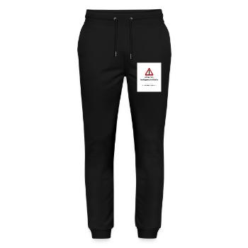 Attention : IA hallucinante - Pantalon de jogging bio MOVER Stanley/Stella unisexe - noir - Devant - Marisol (170cm) & Nik (191cm)