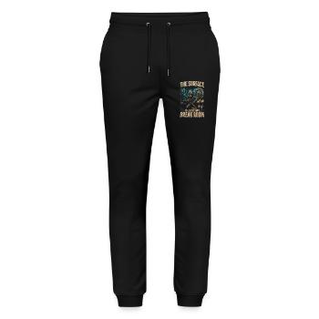 Commercial Diver Industrial Diver - Stanley/Stella Mover Unisex Organic Jogging Trousers - black - Front - Marisol (170cm) & Nik (191cm)