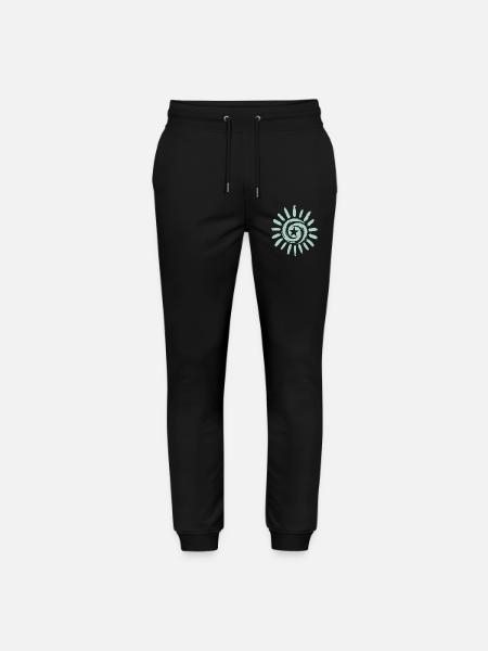 Sun with star - Stanley/Stella Mover Unisex Organic Jogging Trousers - black