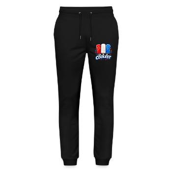 Lustiger Opa, der coolste Papa - Stanley/Stella Unisex Bio Jogginghose Mover  - Schwarz - Vorne - Marisol (170cm) & Nik (191cm)