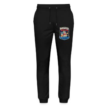 Booked Solid – No available dates - Stanley/Stella Mover Unisex Organic Jogging Trousers - black - Front - Marisol (170cm) & Nik (191cm)