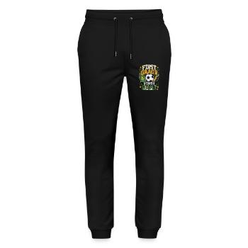 School enrollment football - Stanley/Stella Mover Unisex Organic Jogging Trousers - black - Front - Marisol (170cm) & Nik (191cm)