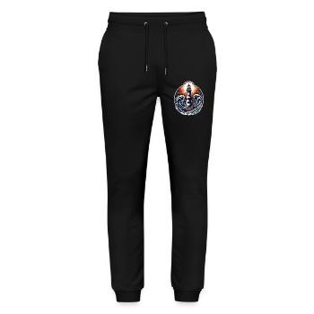 phare - Pantalon de jogging bio MOVER Stanley/Stella unisexe - noir - Devant - Marisol (170cm) & Nik (191cm)
