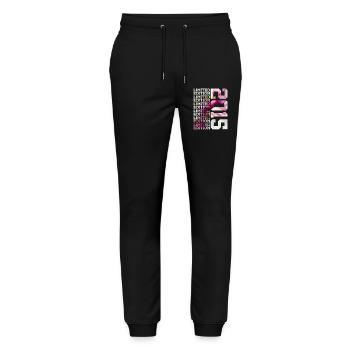 LIMITED EDITION 2015 - 11 YEARS - 11TH BIRTHDAY - Stanley/Stella Mover Unisex Organic Jogging Trousers - black - Front - Marisol (170cm) & Nik (191cm)