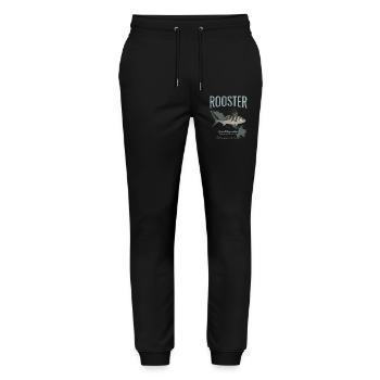 Rooster Fisch Inshore Angeln im Pazifik in Amerika - Stanley/Stella Unisex Bio Jogginghose Mover  - Schwarz - Vorne - Marisol (170cm) & Nik (191cm)