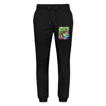 caméléon - Pantalon de jogging bio MOVER Stanley/Stella unisexe - noir - Devant - Marisol (170cm) & Nik (191cm)