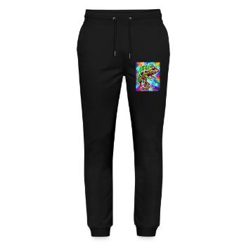 caméléon - Pantalon de jogging bio MOVER Stanley/Stella unisexe - noir - Devant - Marisol (170cm) & Nik (191cm)