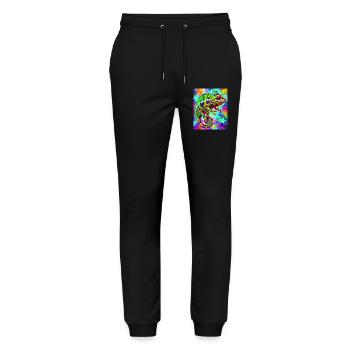 caméléon - Pantalon de jogging bio MOVER Stanley/Stella unisexe - noir - Devant - Marisol (170cm) & Nik (191cm)