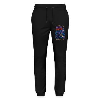 Mysteriöse Mitternachtsgärtner - Stanley/Stella Unisex Bio Jogginghose Mover  - Schwarz - Vorne - Marisol (170cm) & Nik (191cm)