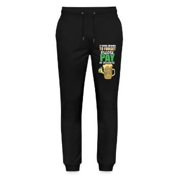 Serveur Barman Barchef - Pantalon de jogging bio MOVER Stanley/Stella unisexe - noir - Devant - Marisol (170cm) & Nik (191cm)