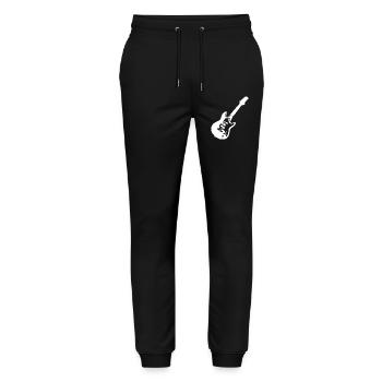 Guitar Music Gift Guitarist - Stanley/Stella Mover Unisex Organic Jogging Trousers - black - Front - Marisol (170cm) & Nik (191cm)