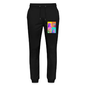 Cats Exotic Shorthair Cat - Stanley/Stella Mover Unisex Organic Jogging Trousers - black - Front - Marisol (170cm) & Nik (191cm)