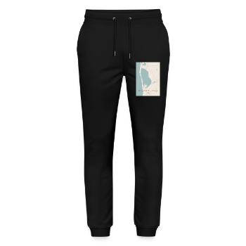 Ringkøbing Fjord Danmark - Stanley/Stella Mover Unisex Organic Jogging Trousers - black - Front - Marisol (170cm) & Nik (191cm)
