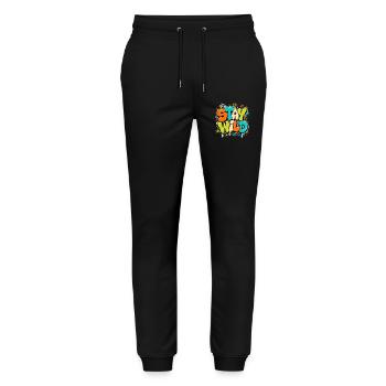 Stay Wild - Stanley/Stella Unisex Bio Jogginghose Mover  - Schwarz - Vorne - Marisol (170cm) & Nik (191cm)