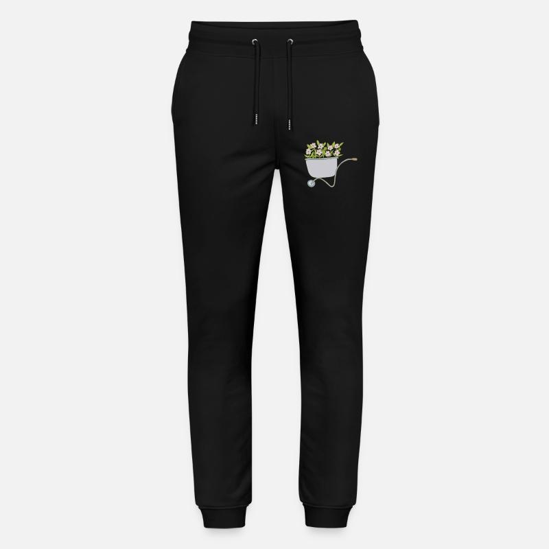 Brouettes Fleurs - Pantalon de jogging bio MOVER Stanley/Stella unisexe - noir