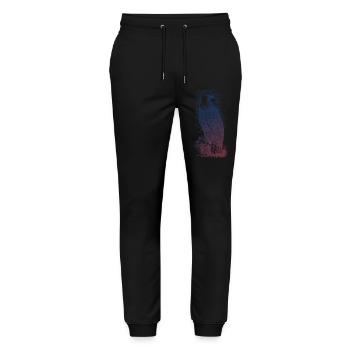 Adler - Stanley/Stella Unisex Bio Jogginghose Mover  - Schwarz - Vorne - Marisol (170cm) & Nik (191cm)