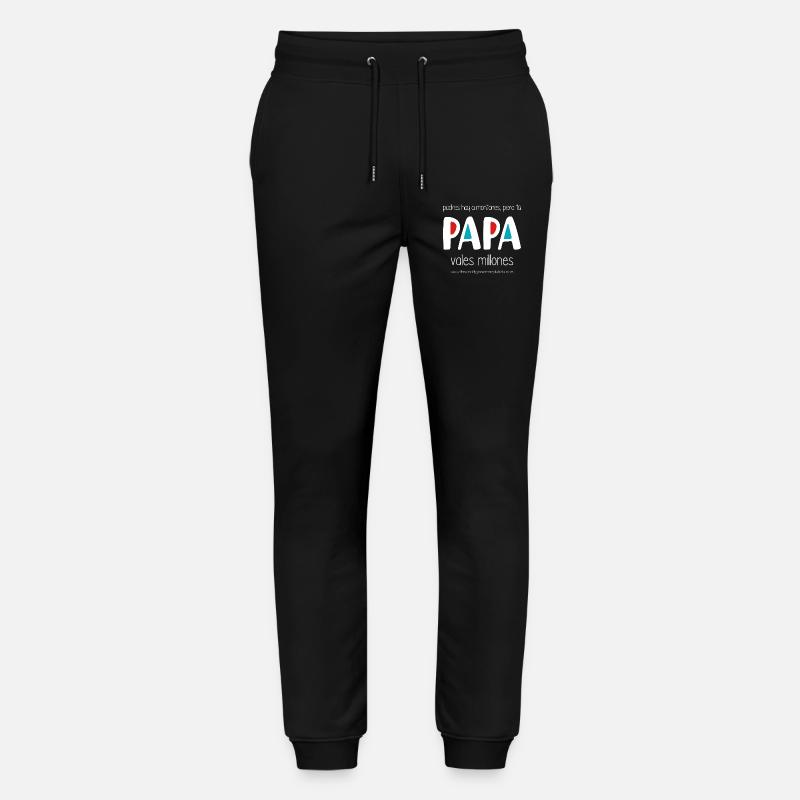 Papa vales millones (dark) - Pantalones de deporte ecológicos unisex Mover de Stanley/Stella - negro