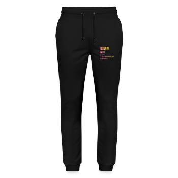 Läufer - Stanley/Stella Unisex Bio Jogginghose Mover  - Schwarz - Vorne - Marisol (170cm) & Nik (191cm)