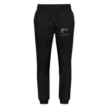 Logistik - Stanley/Stella Unisex Bio Jogginghose Mover  - Schwarz - Vorne - Marisol (170cm) & Nik (191cm)