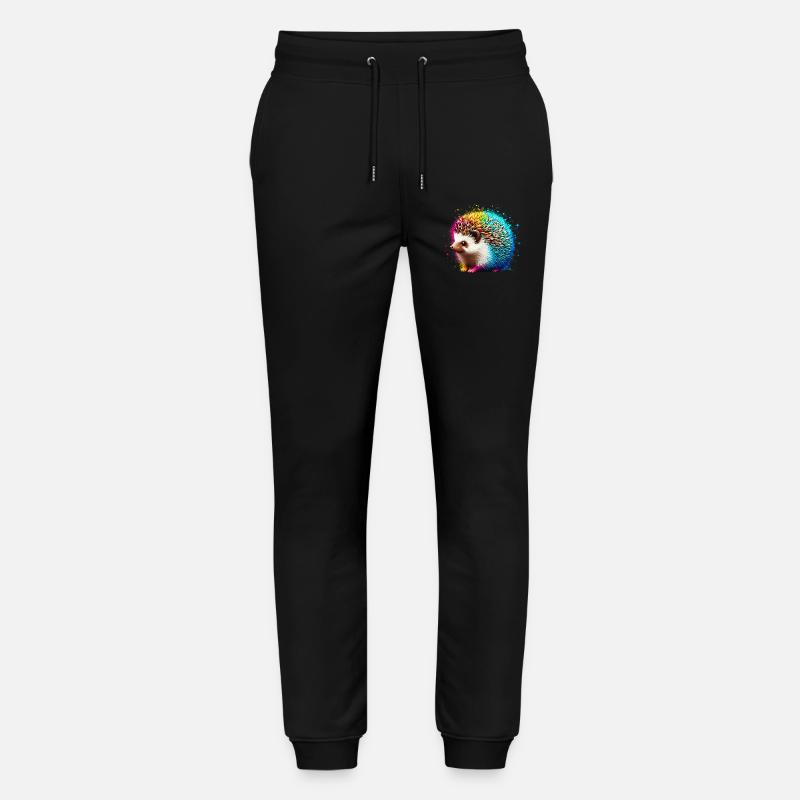 Hedgehog - Stanley/Stella Mover Unisex Organic Jogging Trousers - black