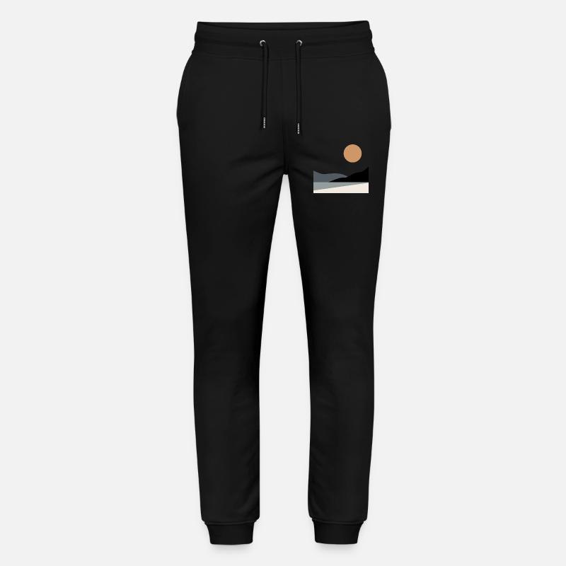 Abstrakte Landschaft - Stanley/Stella Unisex Bio Jogginghose Mover  - Schwarz