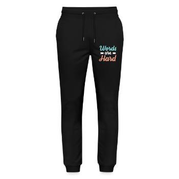 Orthophoniste Orthophoniste - Pantalon de jogging bio MOVER Stanley/Stella unisexe - noir - Devant - Marisol (170cm) & Nik (191cm)