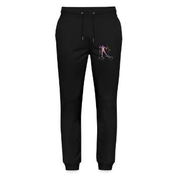 Ski de fond Ski de fond - Pantalon de jogging bio MOVER Stanley/Stella unisexe - noir - Devant - Marisol (170cm) & Nik (191cm)
